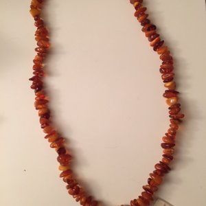 Necklace Amber from Latvia with Tags